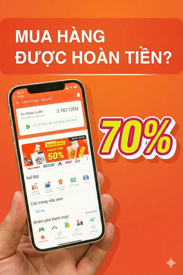 HOÀN TIỀN SHOPEE