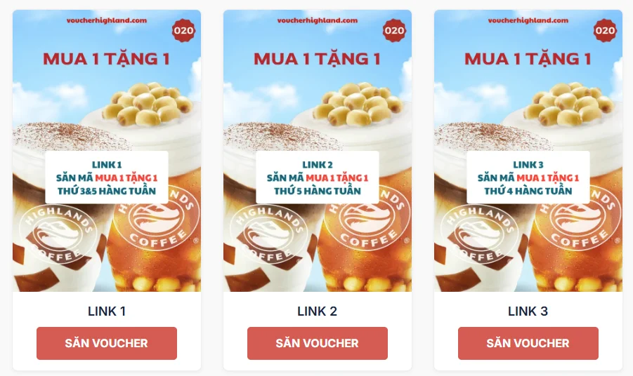 Hướng Dẫn Cách Lấy Mã Mua 1 Tặng 1 Highlands Coffee Mới Nhất 2 highlands mua 1 tang 1 2