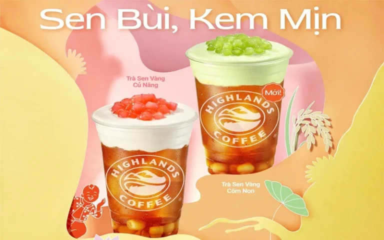 Review món mới Trà Sen Vàng Cốm Non của Highlands